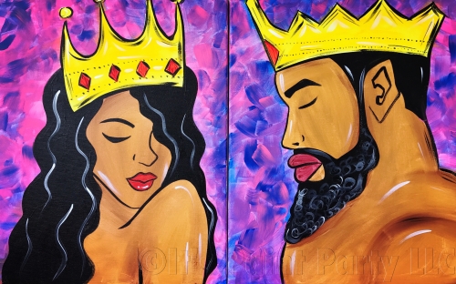 Black King And Queen Art